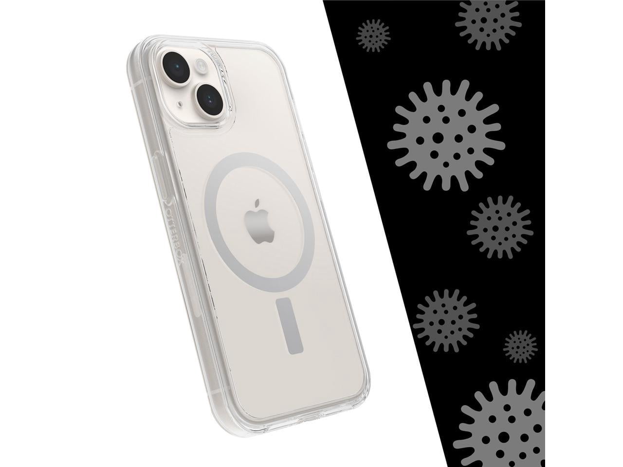 OtterBox Symmetry Series+ Clear Antimicrobial Clear iPhone 14 Case for MagSafe 77-89208