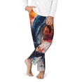 thumbnail image 2 of Hirioo Sunset Ocean Watercolor Dolphin for Teenagers' Pajama Pants Womens Lounge Pants with Pockets Pj Bottoms Pants for Men-Medium, 2 of 6