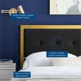 thumbnail image 5 of Ergode Teagan Tufted Queen Performance Velvet Headboard - Gold Black, 5 of 5