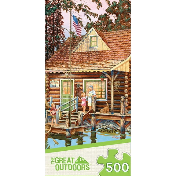 MasterPieces 500 Piece Jigsaw Puzzle for Adults - Grandpa's Cabin - 14"x19"