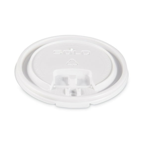 SOLO LB3101-00007 Lift Back and Lock Tab Lids for 10 oz. Cups - White (1000/Carton)