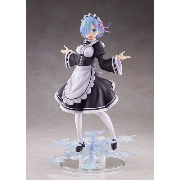 Muñeca de PVC Taito Re:Zero Winter Maid Rem de 20 cm con soporte