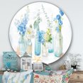 thumbnail image 2 of Designart 'Cottage Florals I' Art Mural Rond en Métal Style Ferme - Disque de 36, 2 of 5