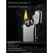 Classic Retro Soft-Flame Brass Kerosene Lighter,Refillable, Automatic Ignition, Safety Lock, Grinding Wheel, Swiss,Luxury, Collectible, Men's Gift, Thorens Gen 1 Single Claw Glossy with Brand Emblem