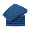 thumbnail image 4 of Men's Flex Fit Jeans Classic Straight Stretch Denim Pants Without Belt Light Blue 32, 4 of 9