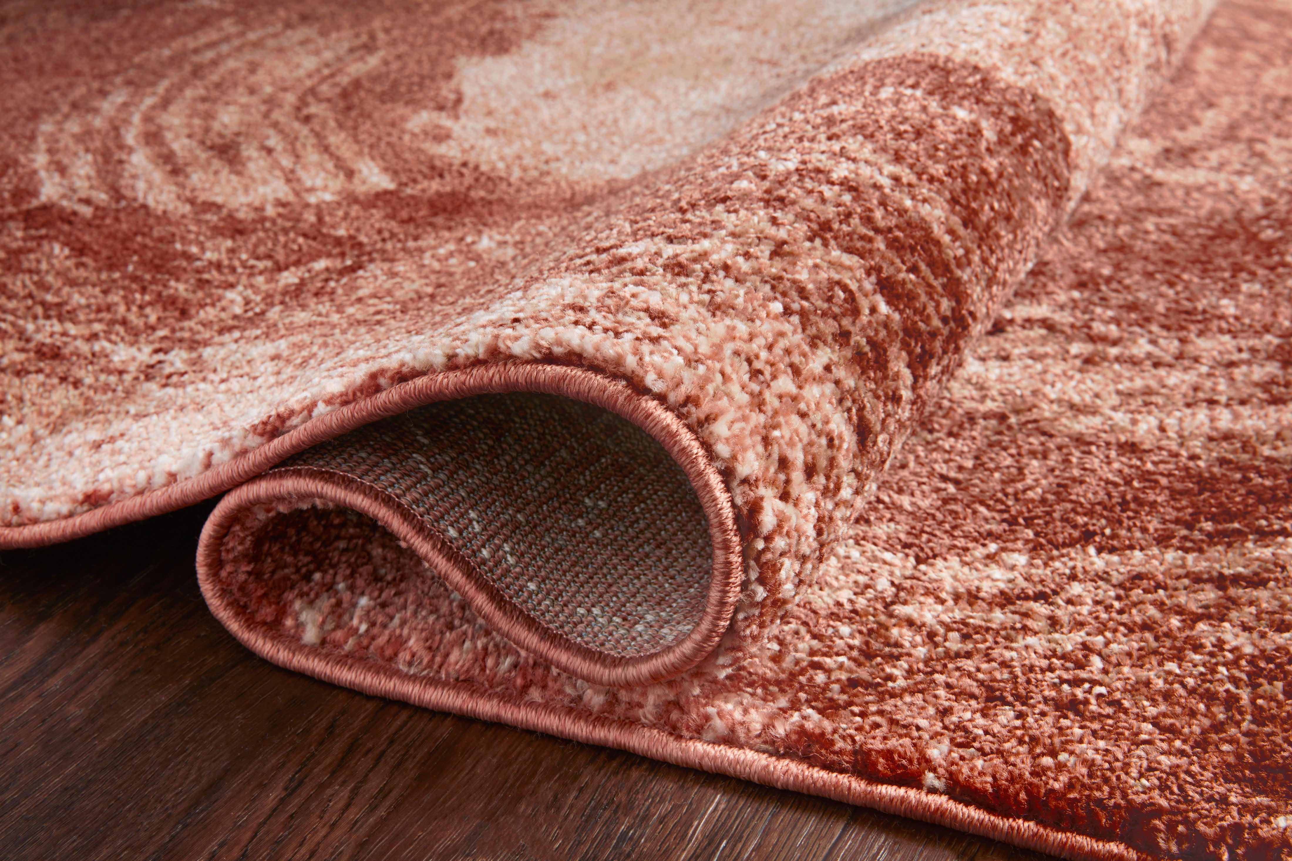 Loloi Spirit SPI-03 Abstract Rose / Spice Area Rug 9'-4" x 13'