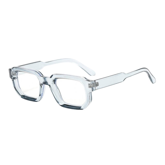 AJGRHE Oversized Eyewear Frame for Woman and Men - Rectangle Fashion Glasses for Computer Clear