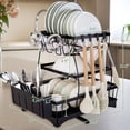 thumbnail image 5 of IMAGE 3 Tier Dish Rack with Drip Tray for Kitchen Counter, 5 of 11