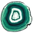 thumbnail image 2 of Urban Road 20x20 Gold Ornate Wood Framed with Double Matting Museum Art Print Titled - Agate Slice Green, 2 of 4