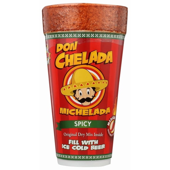 (Pack of 24) Don Chelada Mixer Michelada Cup Spicy Ready 24 Oz