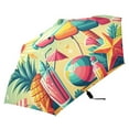 thumbnail image 4 of Summer Sun Tree Drink Pineapple Compact Sun Umbrella Windproof Travel Umbrellas for Rain Strong Portable UV Protection, 4 of 8