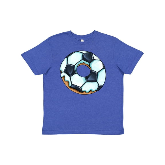 Inktastic Soccer Donut Youth T-Shirt