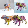 thumbnail image 1 of 2x Nordic Dog Ornament Figurines Colorful Statue Photo Props Desktop, 1 of 8