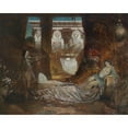 thumbnail image 3 of Leo Diet 14x12 Black Modern Framed Museum Art Print Titled - Egyptian Scene (1885), 3 of 5