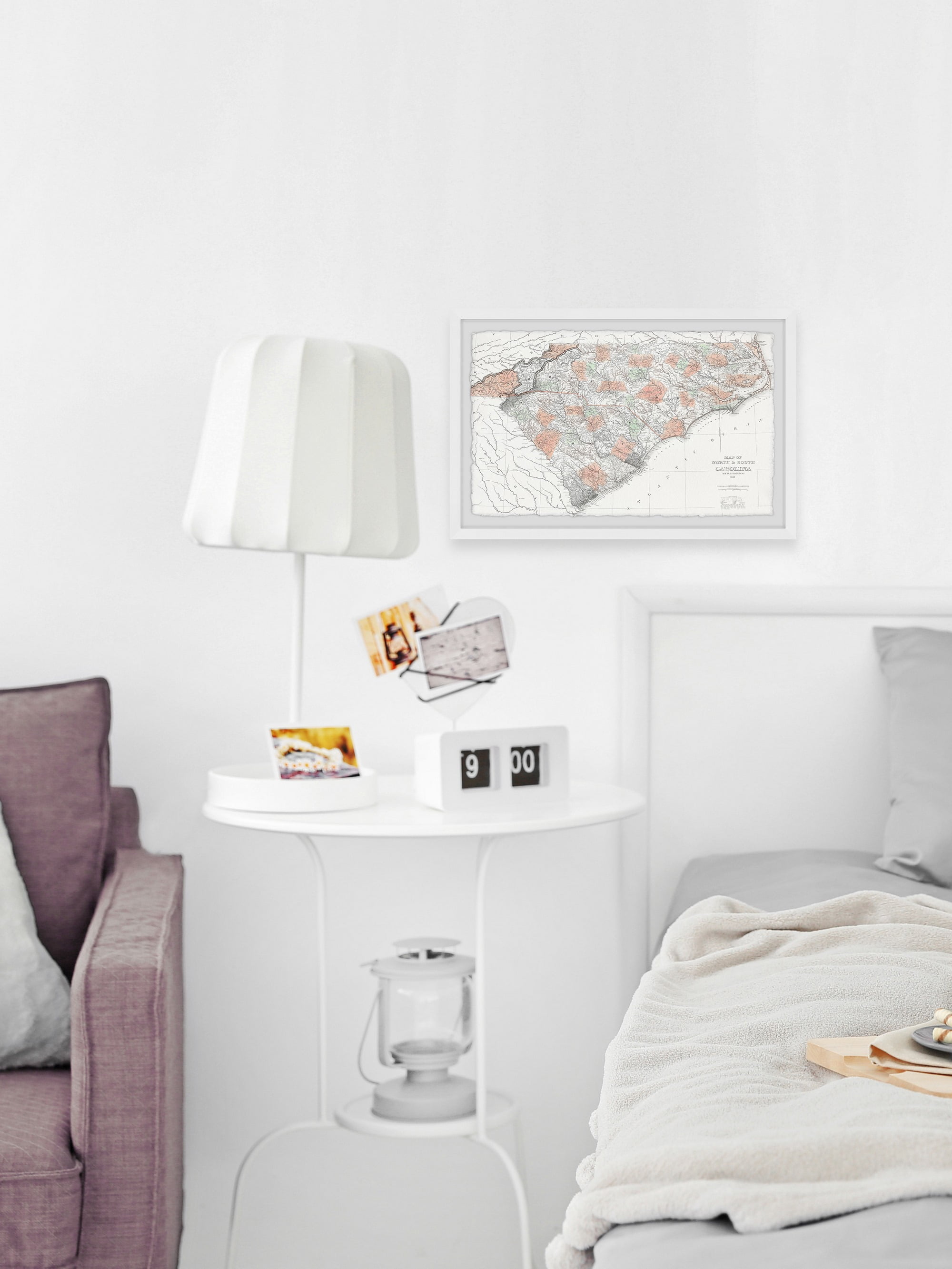 Marmont Hill Spots Map Framed Wall Art