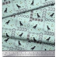 thumbnail image 2 of Soimoi Rayon Fabric Geometric Shapes & Dinosaur Animal Decor Fabric Printed Yard 42 Inch Wide, 2 of 3