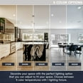 thumbnail image 3 of Luxrite 6-Pack 3 Inch Ultra Thin LED Fire Rated Recessed Lights, 5CCT, 500 Lumens, Dimmable, IC Rated, Wet Rated, ETL, 3 of 7