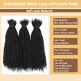 thumbnail image 2 of Extensiones de cabello KGRT Sister Locs, cabello humano, 20 cm, 60 mechones, 2 of 7