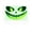 Green, variant on Luminous Grimace Wall Sticker, Glowing Ghost Face Decal for Spooky Room Decor, Removable Halloween Window Cling for Glass & Mirrors, UV Blacklight Reactive​, Blue