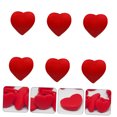 thumbnail image 3 of OULII Red Silicone 6Pcs Heart-Shaped Racket Dampeners for Tennis Shock Absorption, 3 of 8
