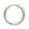 Sterling Elegance Genuine 925 Silver Beads & Findings-Closed Jump Ring 6mm 16/Pkg