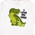 thumbnail image 3 of Inktastic I Love My Dad with Baby and Daddy Tyranasaurus Rex Toddler Hoodie, 3 of 4