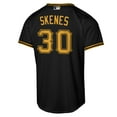 thumbnail image 3 of Youth Nike Paul Skenes Black Pittsburgh Pirates Alternate Replica Jersey, 3 of 3