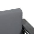 thumbnail image 3 of Michelle Acacia Wood Outdoor Club Chairs with Cushions, Dark Gray, 3 of 7