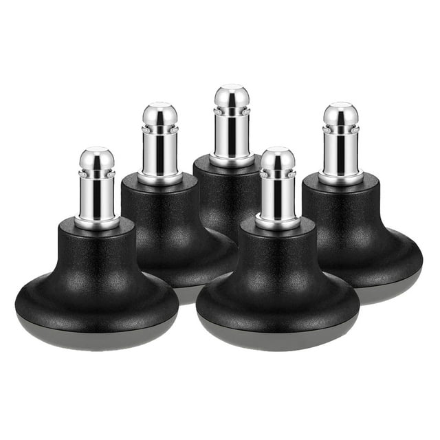 Langgg Lot de 5 Roues de Chaise de Bureau Design Pratique Supporte Plus de Poids Antidérapant Protège le Sol Roue Fixe Pièces de Rechange pour Chaises