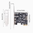 thumbnail image 5 of WINDLAND Desktop PCIE to USB 3.2 Expansion Card Socket Expansion Card for PC D720201, 5 of 7