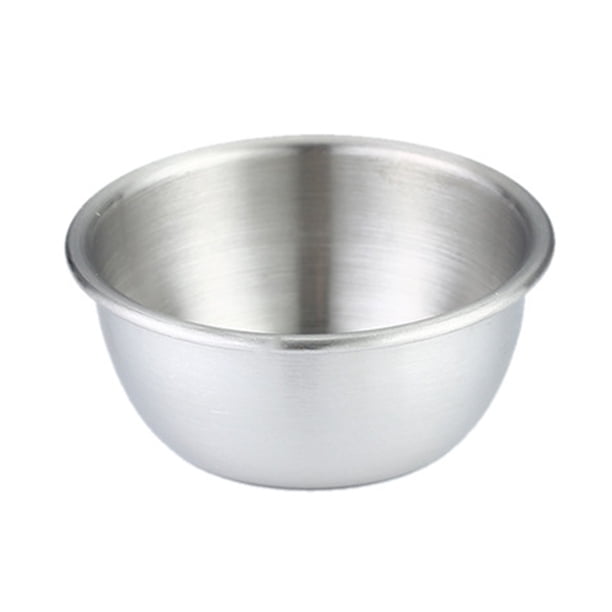 Taza pequeña para salsa, de acero inoxidable, para mojar salsas, pudines, condimentos, ideal para cocina, restaurantes, camping, barbacoas, fiestas y mariscos.