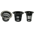 thumbnail image 3 of maskred 10PCS Plastic Hydroponic Planting Mesh Net Aeroponic Flower Pot Basket Grow Cup black 3.4cm 1Set, 3 of 6