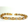 thumbnail image 4 of 3.65Ct CLUSTERS DIAMOND BRACELET G VS 14KT EXCELLENT CUTS & LINKS, 4 of 12
