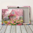 thumbnail image 6 of A Wooden Frame Painting A Beautiful Cottage Garden Filled with Blooming Roses Suitable As Decorative Art in Living Rooms, Bedrooms And Bathrooms., 6 of 9