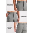 thumbnail image 5 of MASKERT Men's Casual Pants Joggers – Lightweight,3 Pockets,Slim Fit,Soft & Stretchy Tapered Business Dress Trousers, 5 of 8