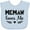 AE-Light Blue, variant on Inktastic My Memaw Loves Me Boys or Girls Baby Bib