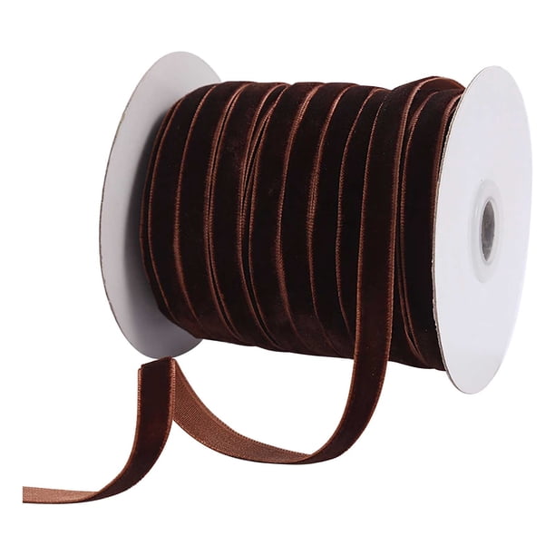 Cinta de Arco para Envoltura de Regalos Cinta de Terciopelo de 1 cm Cinta de Aglomeración Joyería de Terciopelo Accesorios de Arco de Cinta de Bricolaje Cinta de Terciopelo de 50 Yardas para Envoltura