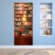 thumbnail image 2 of 3D etiqueta engomada de la puerta de la estantería papel pintado impermeable DIY arte PVC muebles sala de estar calcomanías de pared 2 hojas sidaley JJ24904-00B, 2 of 6