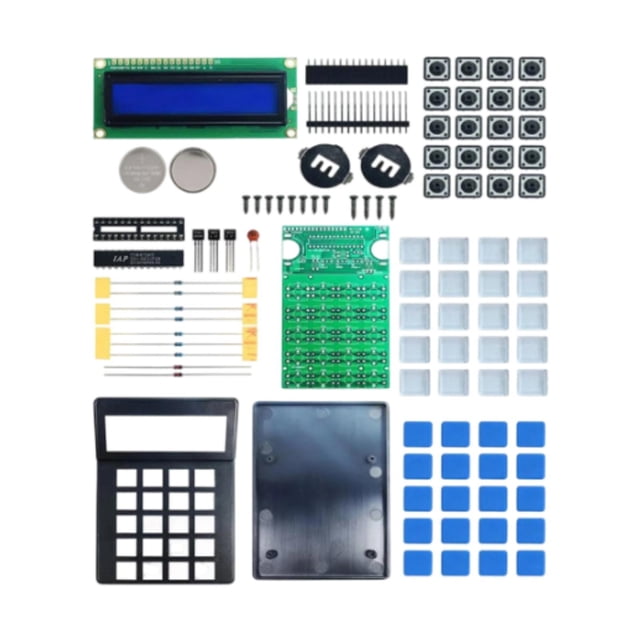 Kit de calculadora electrónica para practicar soldadura y aprender electrónica robusta. con batería