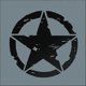 thumbnail image 5 of 2 Pack Off-Road Star Military Destroy US Army Decals Personality Decor Stickers 20cm Vehicles 2 Pack (Black+White, 20cm), 5 of 5