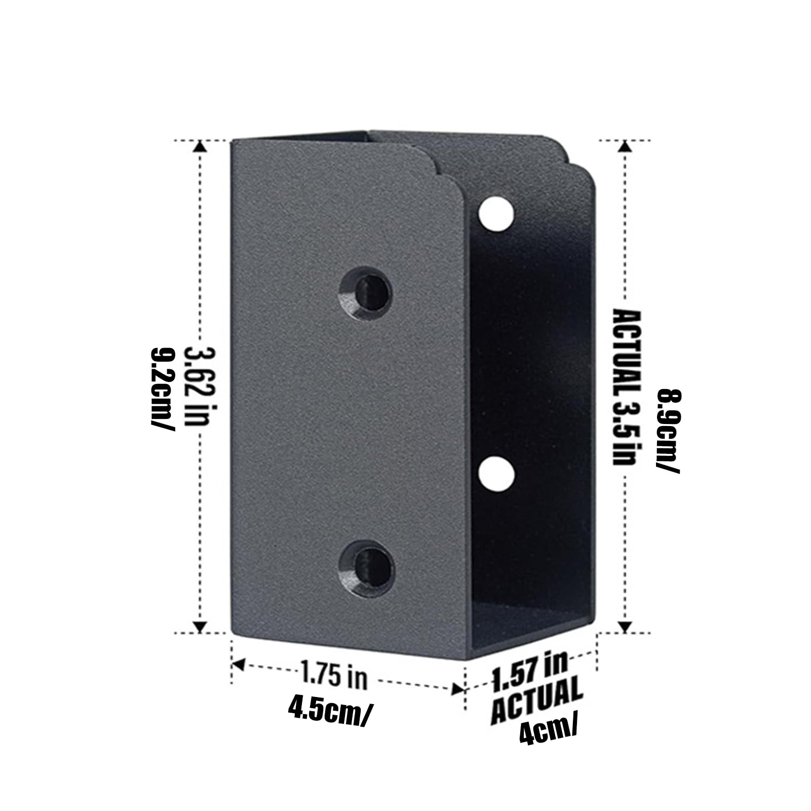 Farfi 8-Pack Concealed Deck Railing Brackets, Metal 1.57" Wood Rail Connectors, Rustproof U-Shaped Brackets for 2x4/4x4 Posts