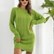 thumbnail image 4 of Winter Sweater Dress Long Sleeve Pure Color Knit Sweater Dress For Shopping For Female ANGGREK Ropa, 4 of 7