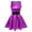 Purple, variant on IBTOM CASTLE Women's Shiny Metallic Dress Sexy Sleeveless Mini Skater Dress Holographic Party Rave Dance Clubwear Anime Cosplay Halloween Clothes XS Green