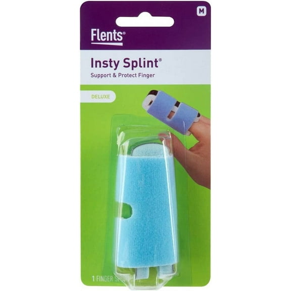 Flents Finger Splint, Two-Sided Splint, Medium, Supports & Protects Injured Finger