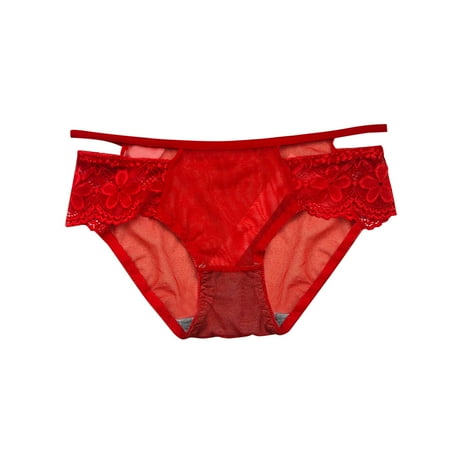 

Underwear Women Women s Cotton Underwear Soft Tummy Control Underwear Women Womens No Muffin Comfy Panties For Women(One Size Red)
