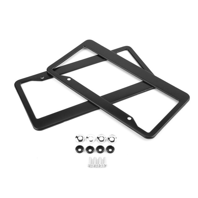 Soporte de montaje del soporte de la cubierta del marco de la matrícula del coche de acero inoxidable de 2 piezas