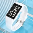 thumbnail image 6 of Square Men's and Women's Leisure Sports Digital Watch Multifunctional Sports Watch Digital Dial Waterproof LED Watch Fashion Minimalist Design, 6 of 7