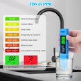 thumbnail image 3 of Medidor de ph, termómetro digital TDS / ce, medidor portátil de calidad del agua de cuatro en uno con retroiluminación lcd, medidor de calidad del agua con polvo amortiguador de pH, 3 of 5