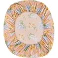 thumbnail image 4 of SHILIU-4 Piece Orange Floral Printed Sheet Set Full, Soft Botanical Microfiber Bedding Sheets Extra Deep Pocket, 4 of 4