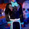 thumbnail image 6 of Barbie Signature Día De Muertos 2024 Collectible Ken Doll in Black Suit with Hat, 6 of 8